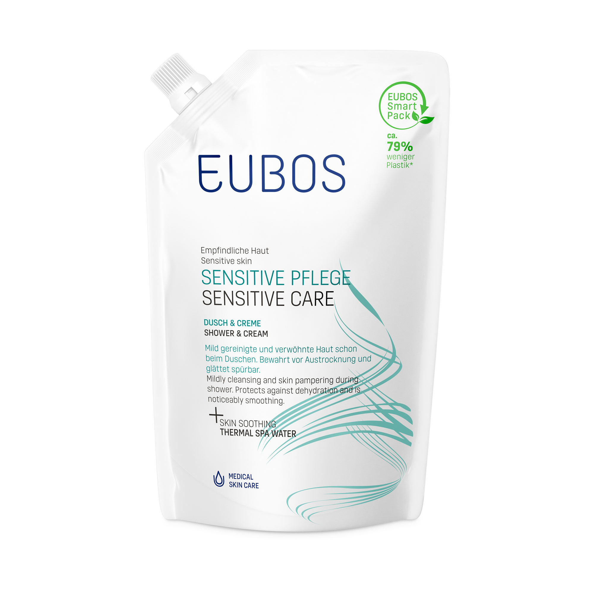 Produktbild EUBOS SENSITIVE PFLEGE DUSCH & CREME, NACHFÜLLBEUTEL